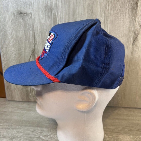 Vintage Snapback Goodwrench Rockingham 200 Patch Hat Rope Cap Made in USA 1989 - Picture 2 of 6